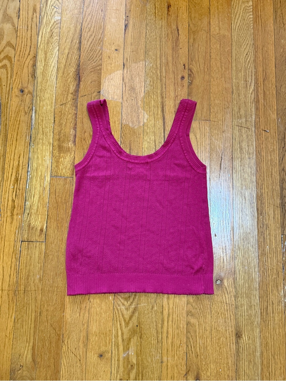 P.J. Salvage Fushia Knit Tank Top